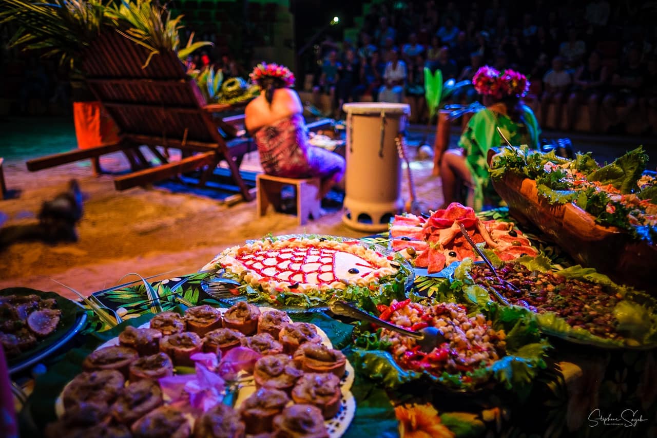 The Great Polynesian night at the Tiki Village Moorea